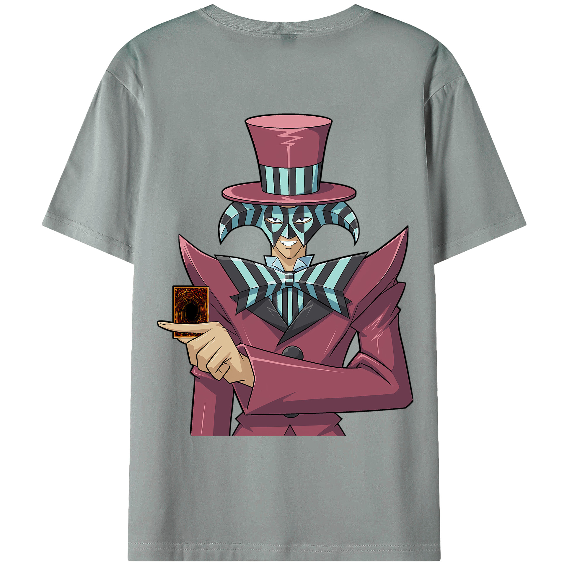 （画像用） 遊☆戯☆王 Yu-Gi-Oh! 綿100％ メンズ半袖Tシャツ（バックプリント） 通気性